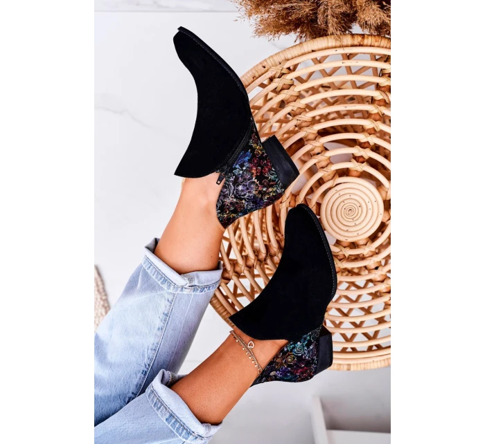 Dámské Kožené Boty černé S model 21519497 - Maciejka