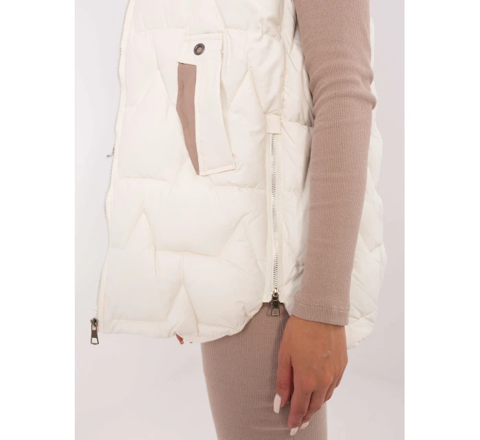 Kamizelka MBM KZ model 21217635 ecru - FPrice Kamizelka MBM KZ model 21217635 ecru - FPrice