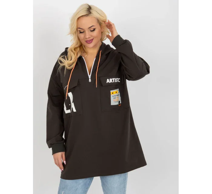 Mikina RV BL 8258.34 tmavá khaki Mikina RV BL 8258.34 tmavá khaki