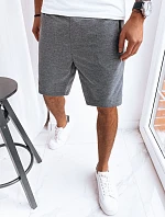 Pánské tmavě šedé teplákové šortky FashionStreet SX2263