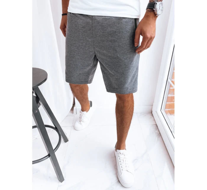 Pánské tmavě šedé teplákové šortky Dstreet model 21968923 - FashionStreet