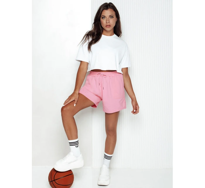 Dámské teplákové šortky PELLA pink FashionStreet SY0410