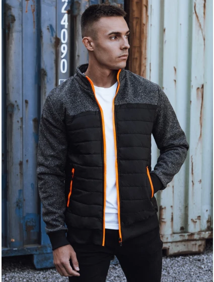 Pánská přechodná prošívaná bunda černá FashionStreet TX4855