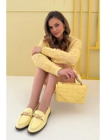 Dámské mokasíny s ozdobným detailem Žluté Rosynne Dámské mokasíny s ozdobným detailem Žluté Rosynne
