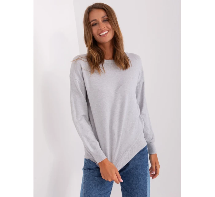 Sweter AT SW model 18895527 jasny szary - FPrice