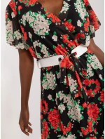 Sukienka DHJ SK model 20105257 czarno czerwony - FPrice