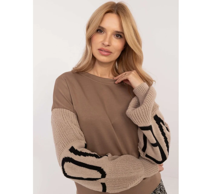 Bluza MI BL model 20609053 ciemny bezowy - FPrice