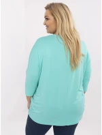 Bluzka RV BZ model 21072683 turkusowy - FPrice Bluzka RV BZ model 21072683 turkusowy - FPrice