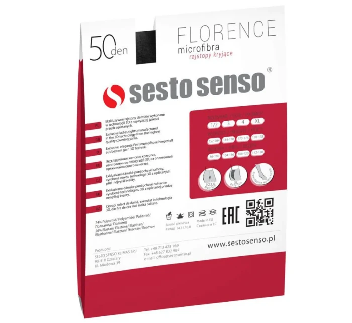 Sesto Senso Florence punčocháče 50 den 1-4 Sesto Senso Florence punčocháče 50 den 1-4