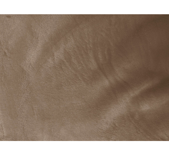 Tmavě béžová dámská velurová souprava s kapucí (8C1175-91)