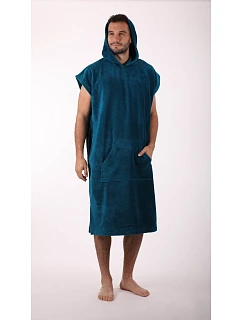 Pánské model 22121387 pončo Tampa s kapucí petrolejová - Vestis