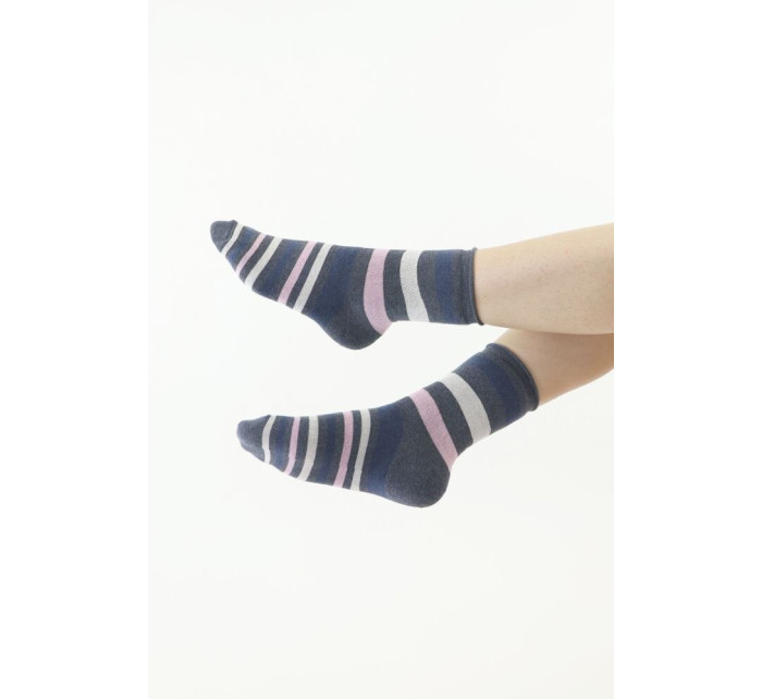 Thermo ponožky Stripe šedé s pruhy