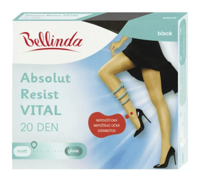 Punčochové kalhoty s podpůrným efektem ABSOLUT RESIST VITAL 20 DEN - BELLINDA - černá