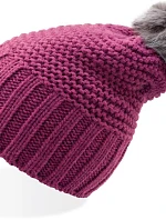 Atlantis Headwear Monte Bianco Pletená čepice s bambulí "Monte Bianco" 33.0185 fuchsia/grey