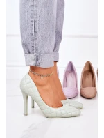 Elegantní Lodičky Na Jehlovém Podpatku Zelené model 21547425 - Boto