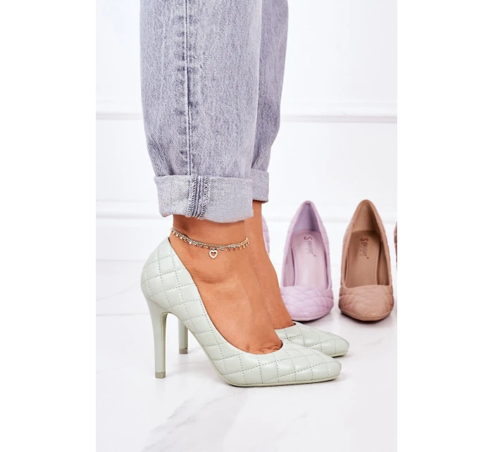 Elegantní Lodičky Na Jehlovém Podpatku Zelené model 21547425 - Boto