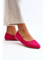 Dámské semišové baleríny Fuksie Kommia Dámské semišové baleríny Fuksie Kommia