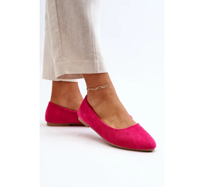 Dámské semišové baleríny Fuksie Kommia Dámské semišové baleríny Fuksie Kommia