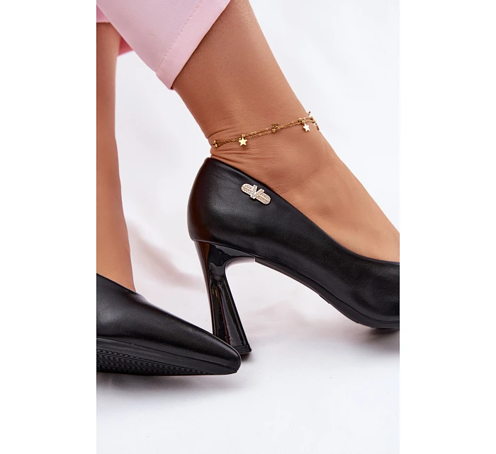 Elegantní Lodičky na Podpatku Vinceza 62276 Černé