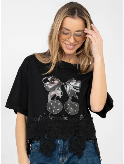 Bluzka IT BZ model 21923922 czarny - FPrice Bluzka IT BZ model 21923922 czarny - FPrice