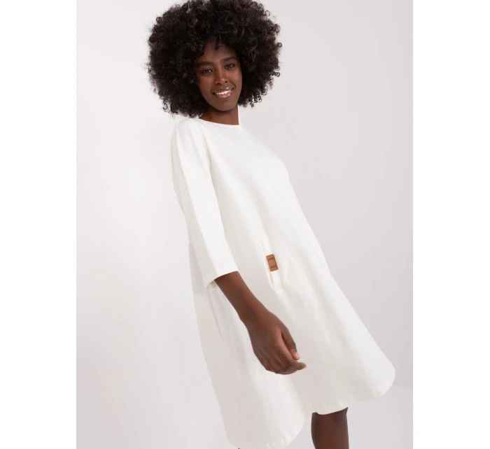 Sukienka RV SK model 19341478 ecru - FPrice Sukienka RV SK model 19341478 ecru - FPrice