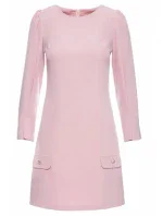 Trapézové šaty  růžové model 18004521 - Makover