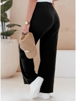 Dámské tepláky se širokými nohavicemi DRESLINA černé FashionStreet UY2692