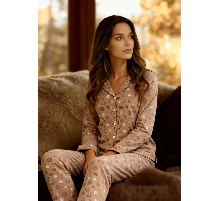 Smile 4 3XL5XL dámské rozepínací pyžamo model 21750838 - Cornette Smile 4 3XL5XL dámské rozepínací pyžamo model 21750838 - Cornette