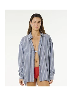 Dámská košile RIP CURL Beach Days Pinstripe Shirt, modrá