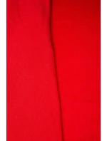 Zateplená mikina s dlouhými zády a kapucí červená