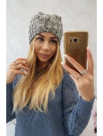 Fleecová čepice Roksana K209 tmavě šedá Fleecová čepice Roksana K209 tmavě šedá