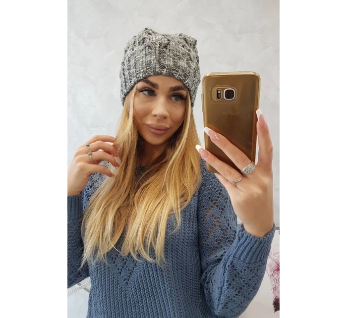 Fleecová čepice Roksana K209 tmavě šedá Fleecová čepice Roksana K209 tmavě šedá