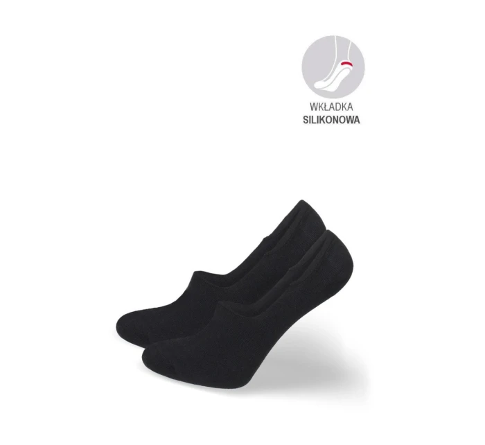 Dámské bavlněné mikro ponožky hladké černé
