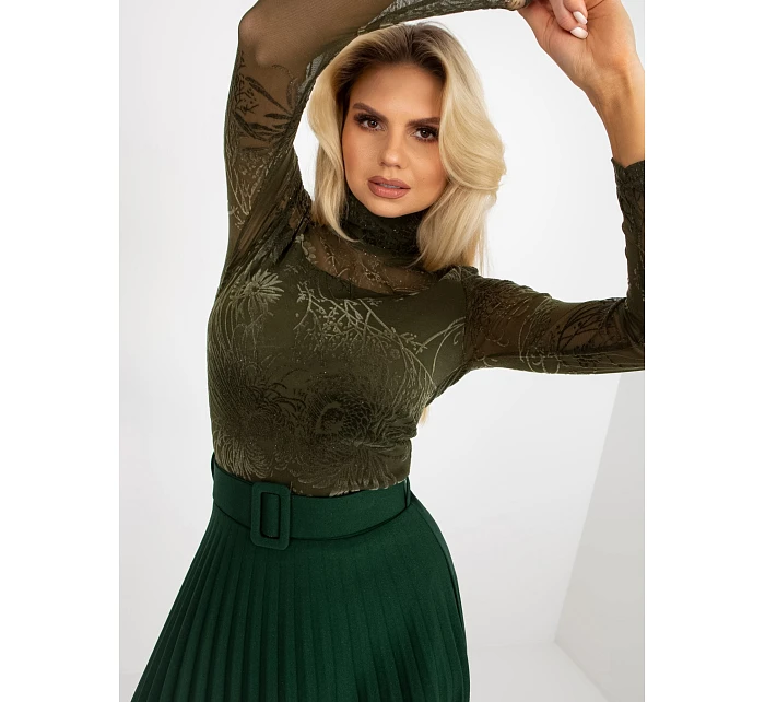 Spódnica DHJ SD model 22042555 ciemny zielony - FPrice