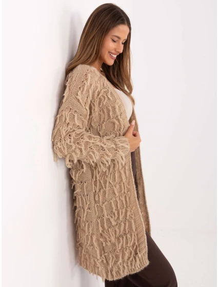 Sweter MI SW model 21314485 beżowy - FPrice Sweter MI SW model 21314485 beżowy - FPrice