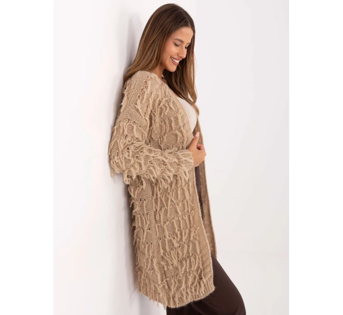 Sweter MI SW model 21314485 beżowy - FPrice Sweter MI SW model 21314485 beżowy - FPrice