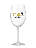 MATKA NA TAHU - čirá sklenice na víno 350 ml