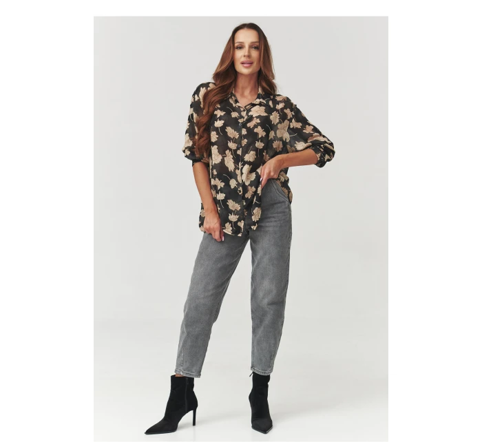 Košile s dlouhým rukávem  model 219729 Makadamia