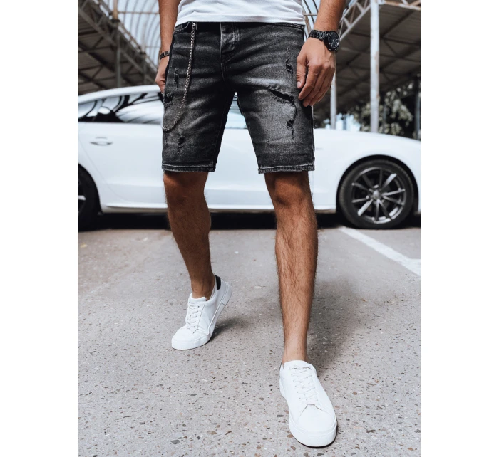 Pánské džínové šortky černé Dstreet model 21964746 - FashionStreet