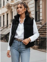 Dámská vesta z ovčí kůže BEEWARM černá FashionStreet TY3845