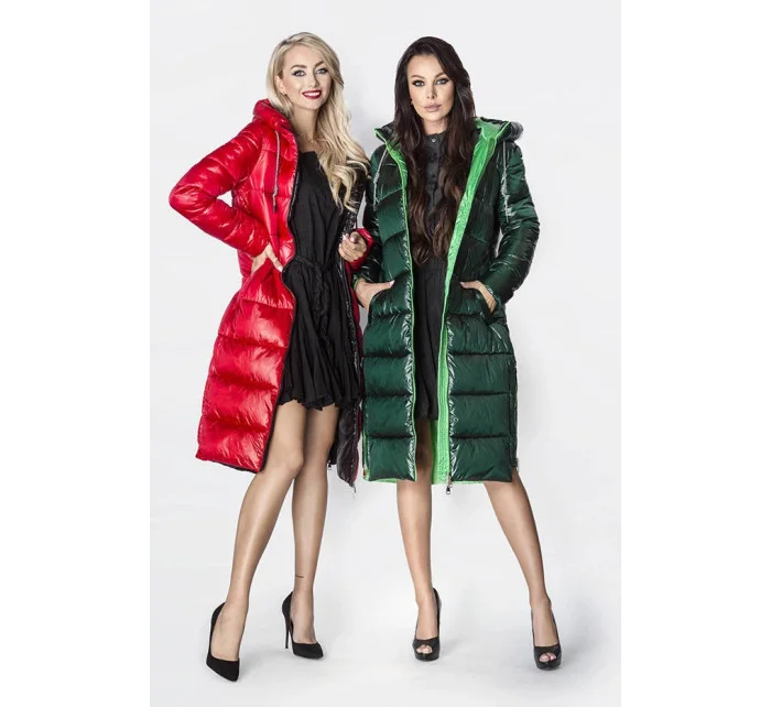 DŁUGA ZIMOWA KURTKA DAMSKA Z ZIELONA model 21242582 - Ann Gissy DŁUGA ZIMOWA KURTKA DAMSKA Z ZIELONA model 21242582 - Ann Gissy