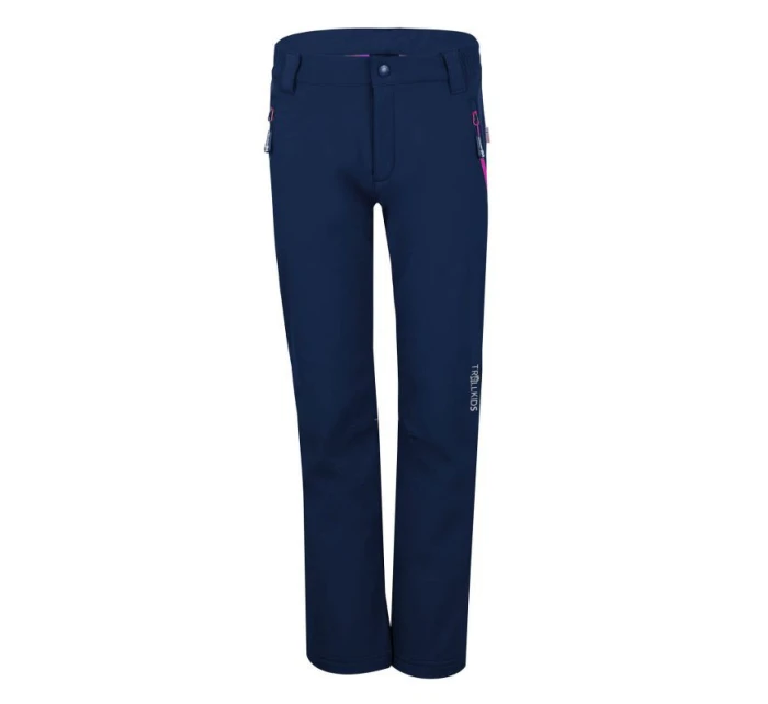 Dívčí/chlapecké kalhoty Trollkids Kids Fjell Softshell Pant navy blue (117-114)
