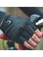 Cyklistické rukavice Rockbros S169BGR L s gelovými polštářky - šedé