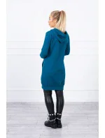 Šaty s kapucí, mikina marine Šaty s kapucí, mikina marine