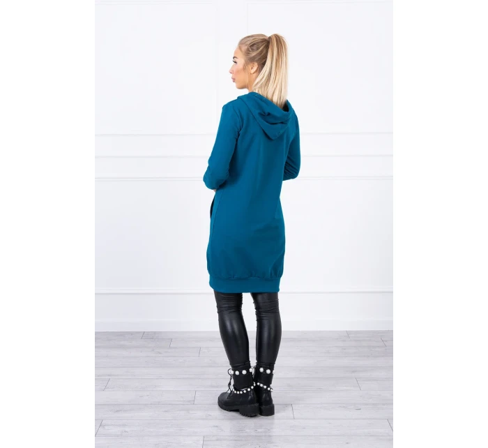 Šaty s kapucí, mikina marine Šaty s kapucí, mikina marine