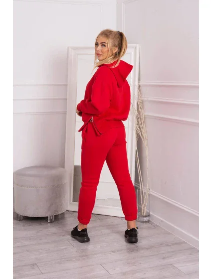 Zateplený set roláku a kapuce červený Zateplený set roláku a kapuce červený