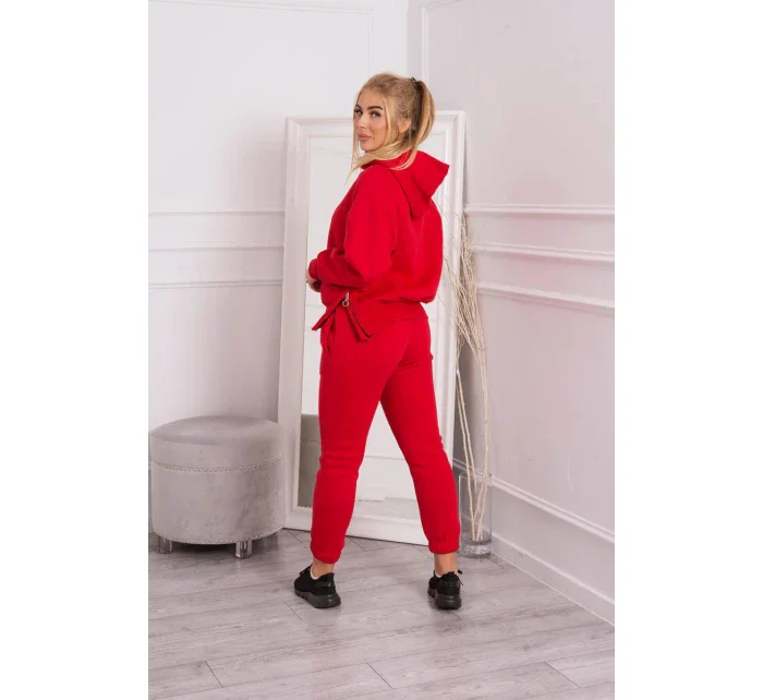 Zateplený set roláku a kapuce červený Zateplený set roláku a kapuce červený