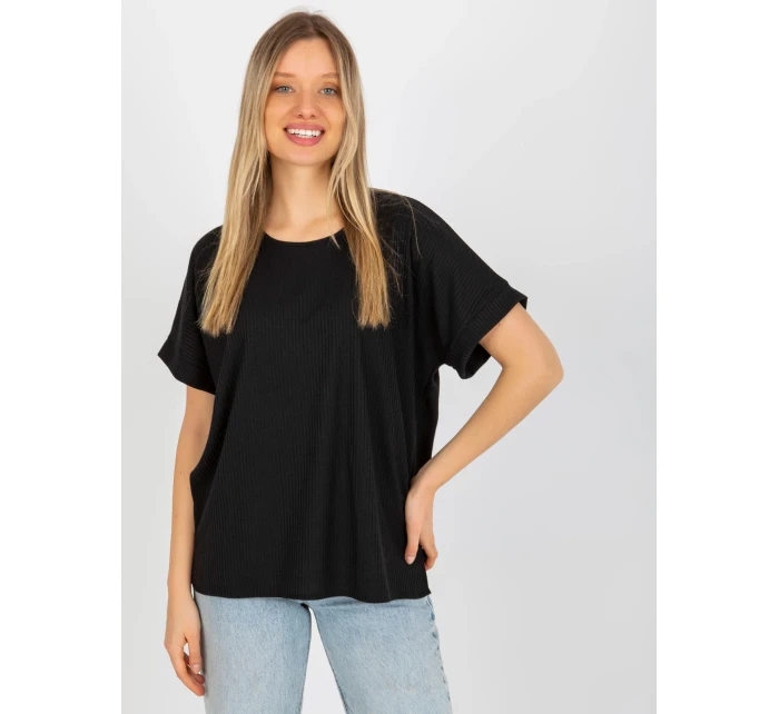 Dámská halenka LK BZ 509252.25x černá - FPrice Dámská halenka LK BZ 509252.25x černá - FPrice