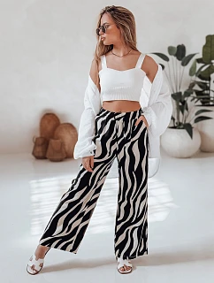 Dámské pruhované kalhoty se širokými nohavicemi   model 22270409 - FashionStreet