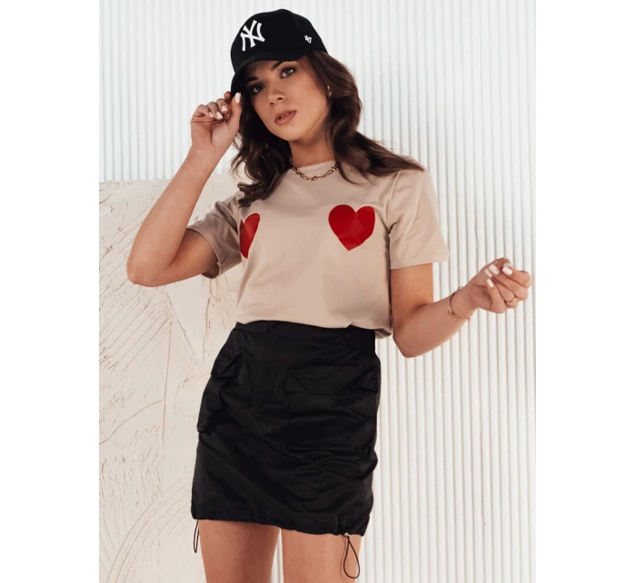 Dámské tričko PALIS beige FashionStreet RY2431